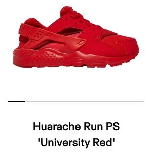 Youth Nike Air Huarache 'Triple Red' 10.5c